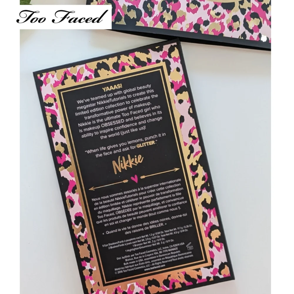 Limited Edition Too Faced The Power of Makeup Palette Nikkie Tutorials Set NIB